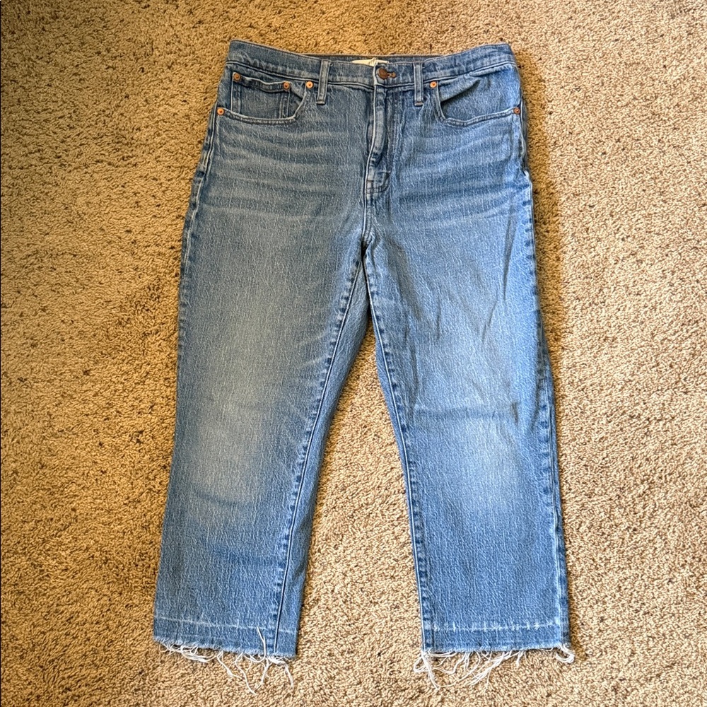 Madewell Light Blue High Rise Slim Boy Jean